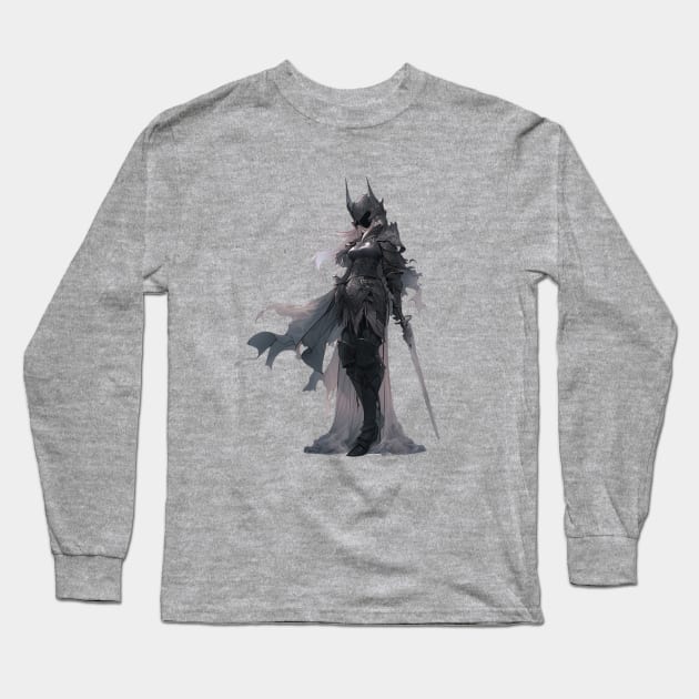 Female Knight Long Sleeve T-Shirt by DarkSideRunners